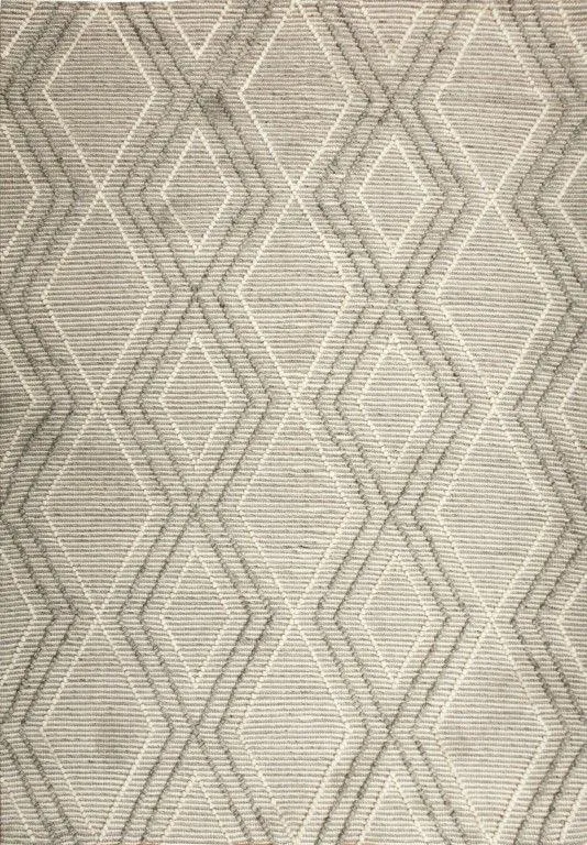 Amelia 300cm x400cm Boho Textured Hypo-Allergenic Wool Rug - Silver Grey by Interior Secrets - AfterPay Available