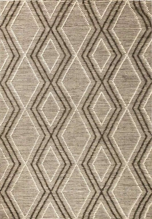 Amelia 300cm x400cm Boho Textured Hypo-Allergenic Wool Rug - Charcoal by Interior Secrets - AfterPay Available