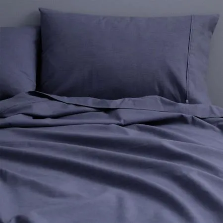 CoziCotton Flannelette Sheet Set Canningvale - Misty Sage, Queen, Cotton