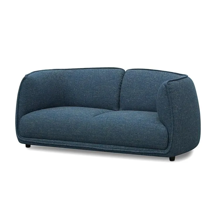 Chapman 2 Seater Fabric Sofa - Dark Blue by Interior Secrets - AfterPay Available