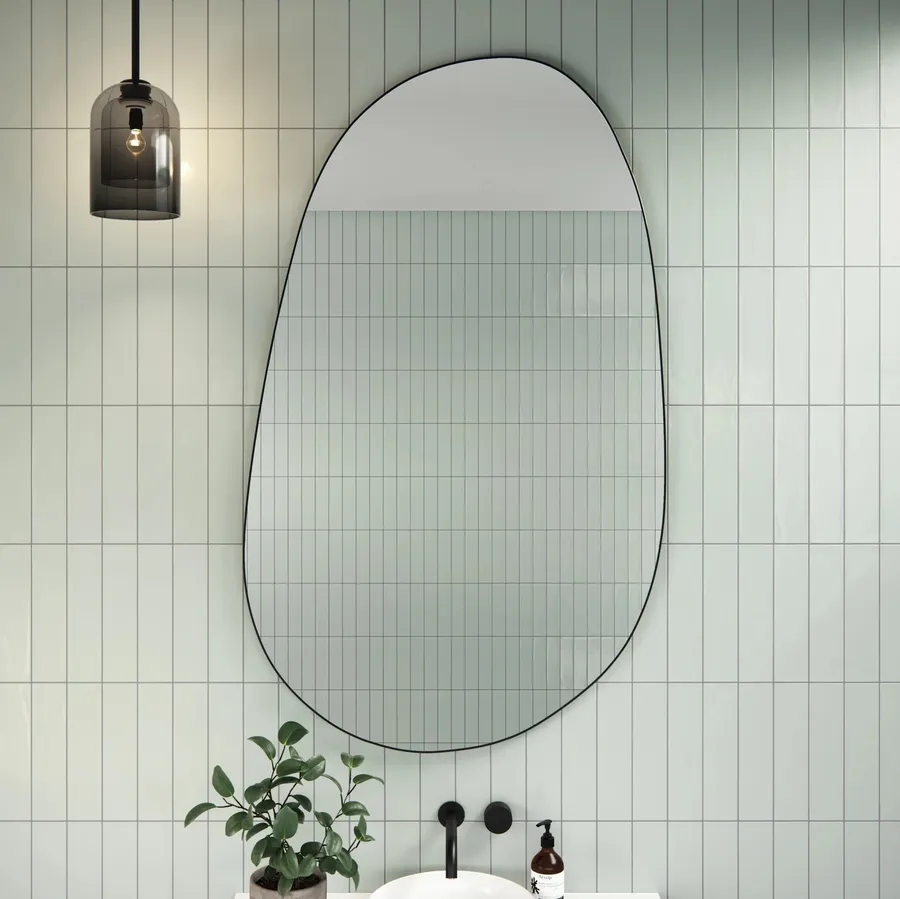 Pebble Shape III Bathroom Wall Mirror 150cm x 90cm