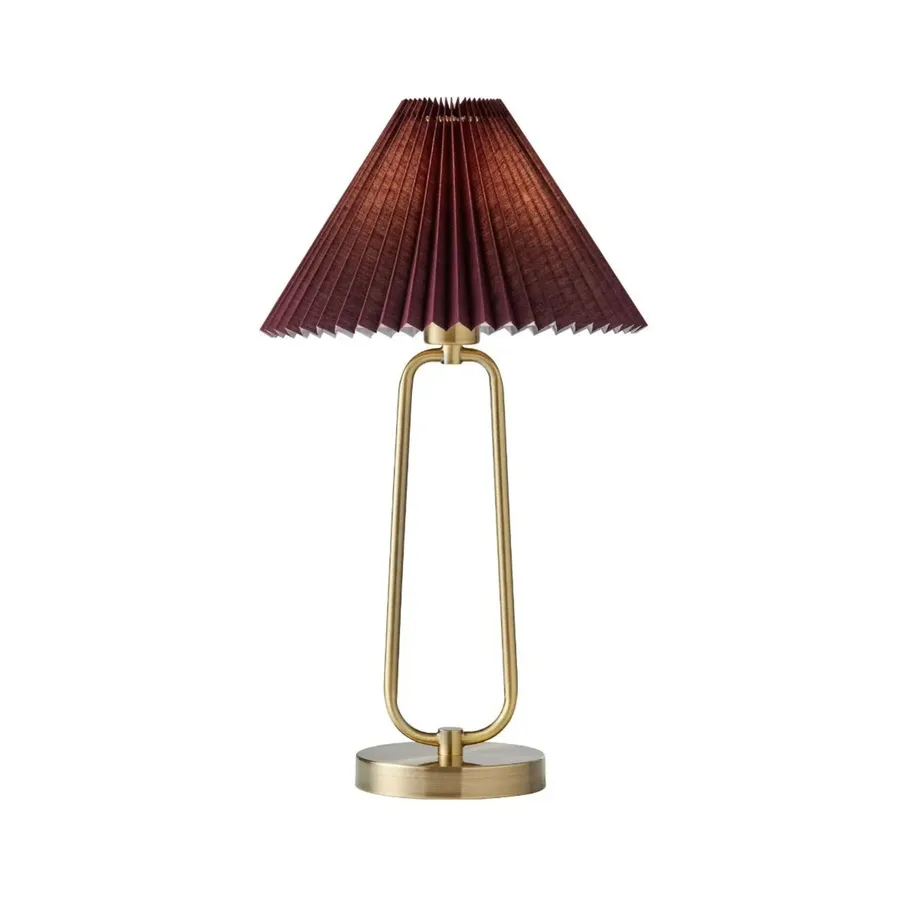 Mayfield Nika Pleated Table Lamp (E27) Fig