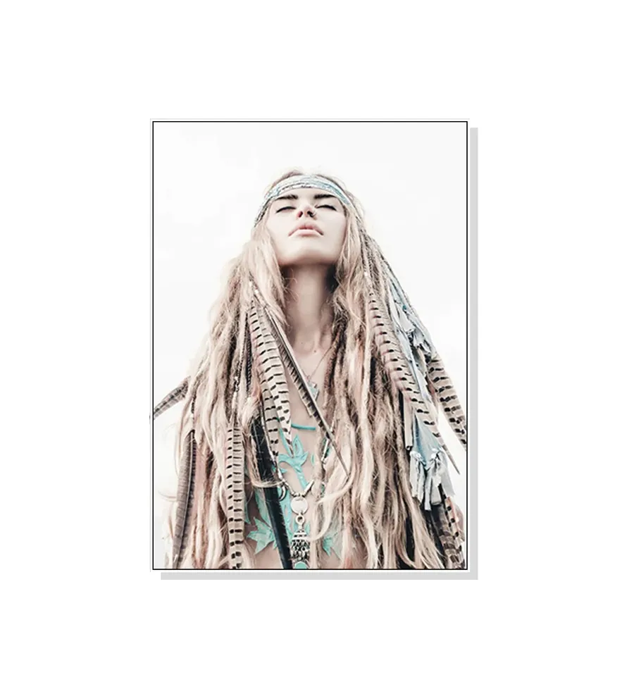 Boho Woman Wall Art Canvas 4 sizes available 70cm x 50cm
