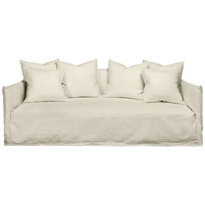 Como Linen Sofa Oatmeal - 3 Seater