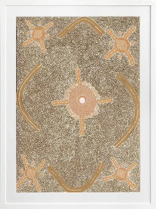 Mina Mina Jukurrpa IX Framed Art Print