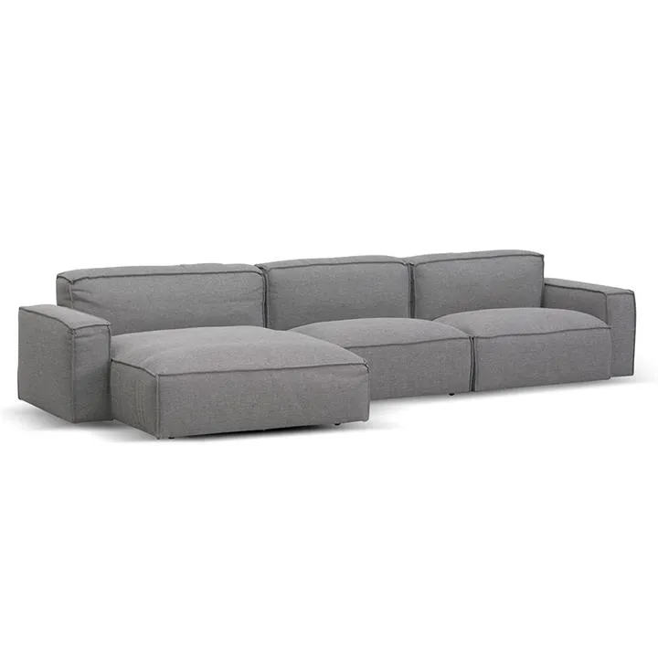 Roshil Left Chaise Sofa - Graphite Grey by Interior Secrets - AfterPay Available
