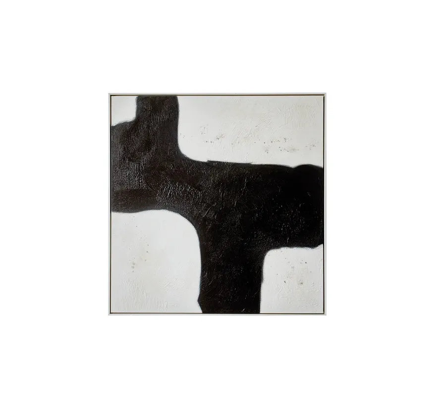 Black And White Canvas Oil Painting Medium 100cm x 100cm