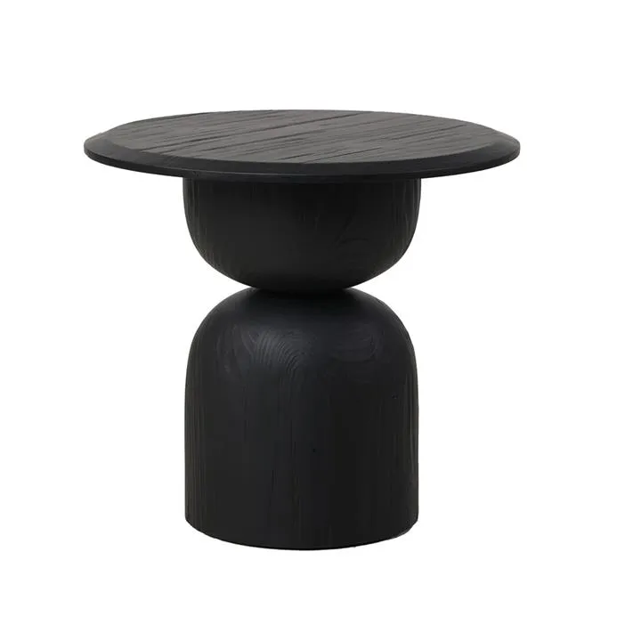 Gabriel Round Side Table - Full Black by Interior Secrets - AfterPay Available
