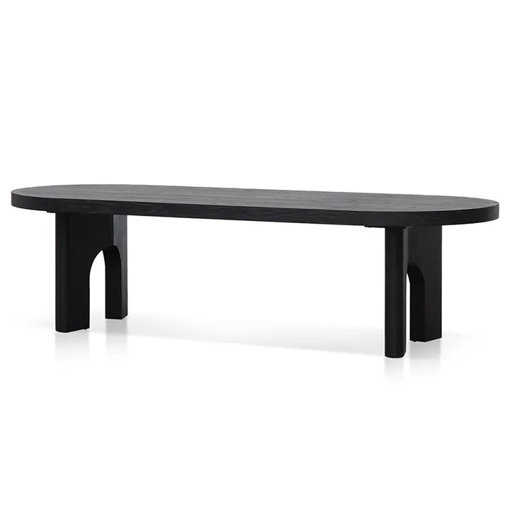 Teresa 2.8m Oval Dining Table - Black by Interior Secrets - AfterPay Available