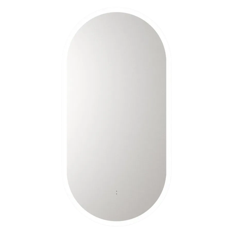 Touchless LED Pill Frameless Mirror 90cm x 45cm