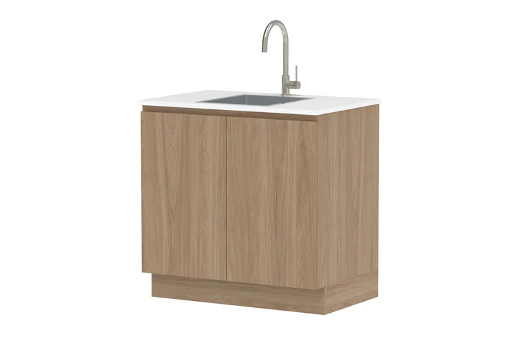 Laundry All-In-One Sink Cabinet with Clovelly Small Rectangular Sink