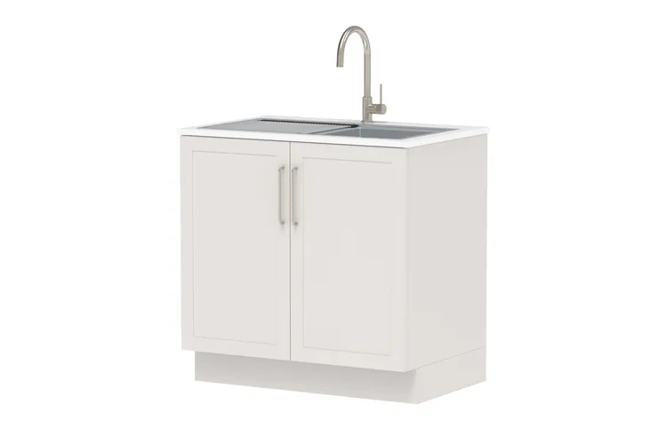 Laundry All-In-One Sink Cabinet with Clovelly Universal Sink Set