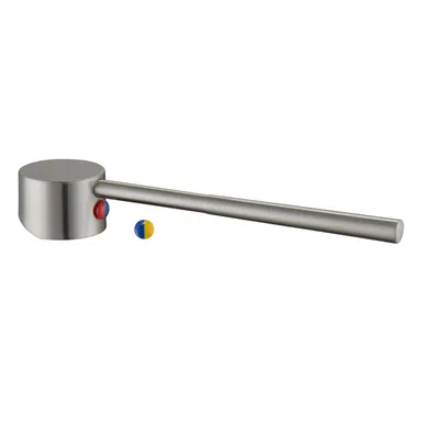 Care Handle Straight Extended Suits 35mm | Made From Zinc In Brushed Nickel By Raymor