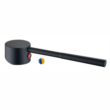 Care Handle Straight Pin Lever Suits 35mm | Made From Zinc In Black By Raymor