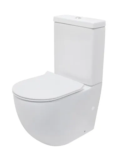 Winton Back To Wall Comfort Height Toilet Suite Slim Seat | Made From Vitreous China In White By Raymor