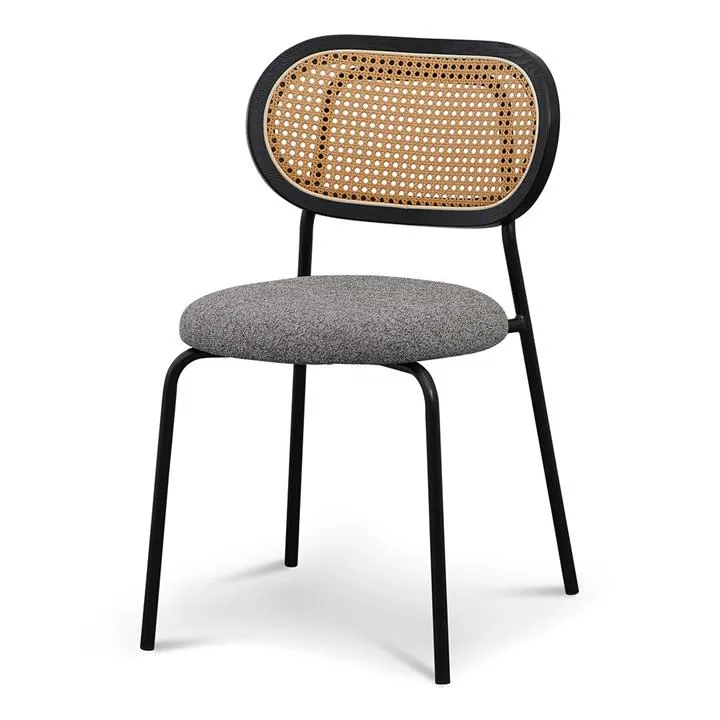 Set of 2 -Woodard Dining Chair - Spec Charcoal by Interior Secrets - AfterPay Available
