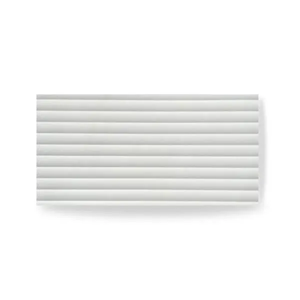 Ocean Flutes Sea Foam White Matt 300x600