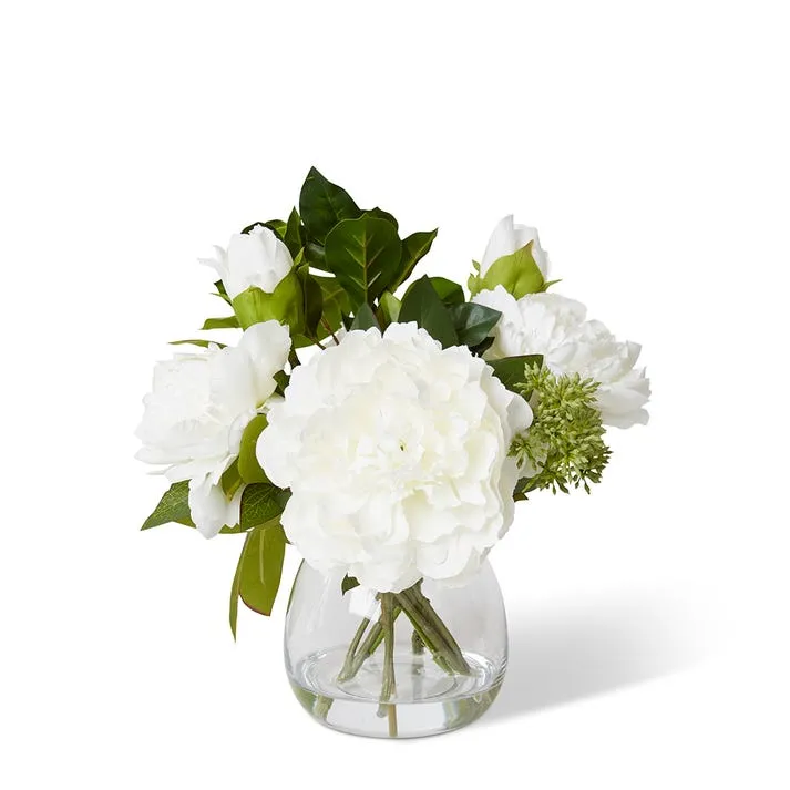 Peony & Seed Mix  - Alma Vase - 38 x 38 x 32cm