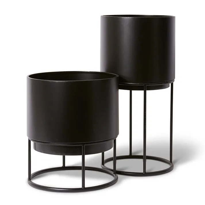 Gunner Planter with Stand Set 2 28 x 28 x 56cm / 32 x 32 x 36cm