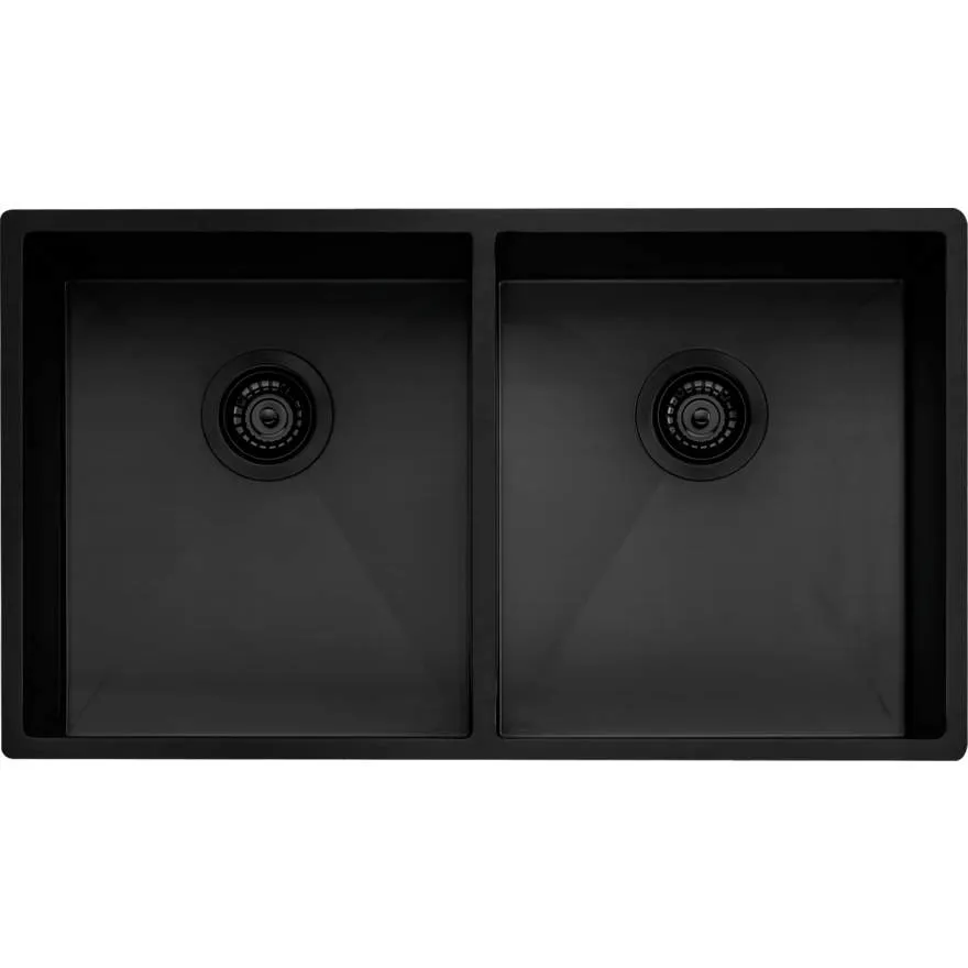 Spectra Double Bowl Black Sink