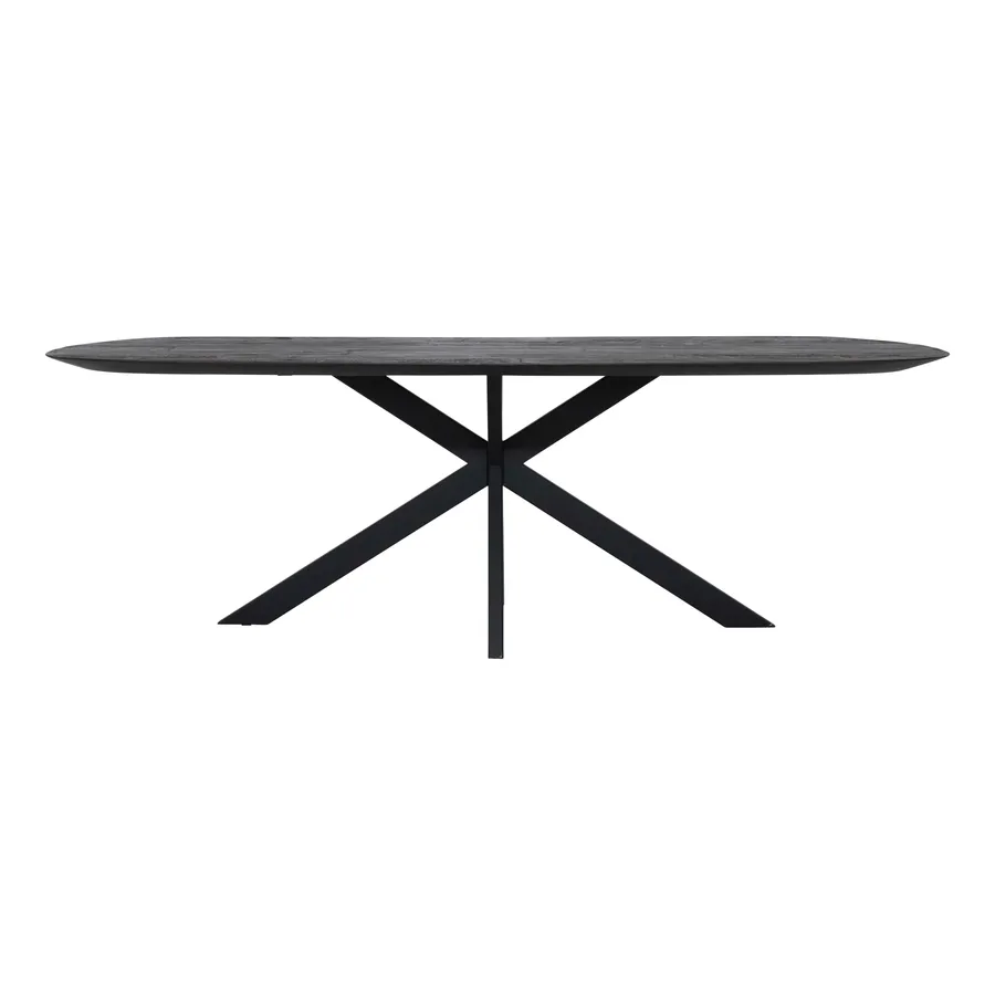 Mecca Dining Table 240 x 110cm in Reclaimed Teak Chocolate
