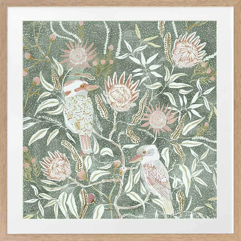 Kookaburra Dreamland Framed Art Print