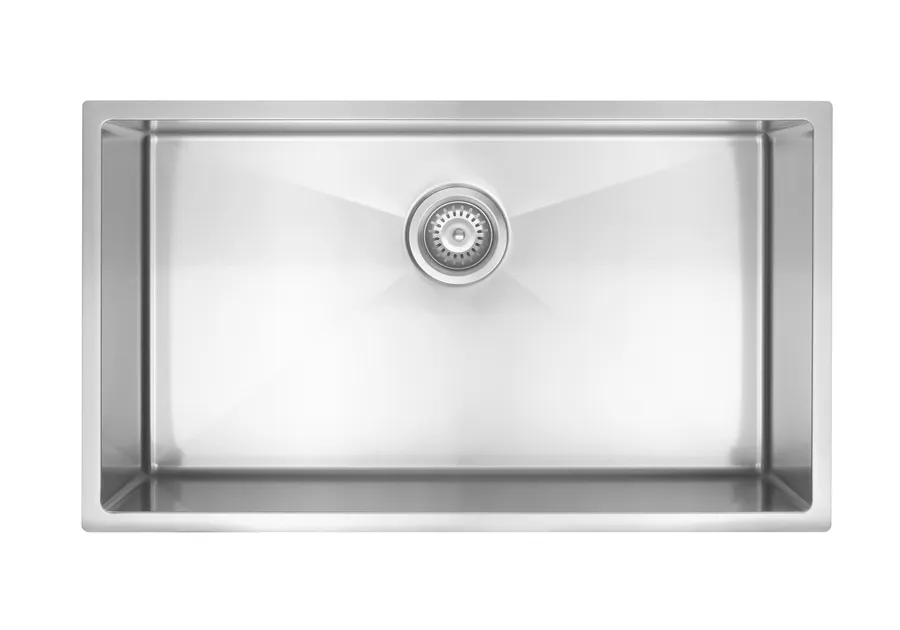 Meir | LAVELLO by MEIR | BRUSHED NICKEL KITCHEN SINK - SINGLE BOWL 760 X 440