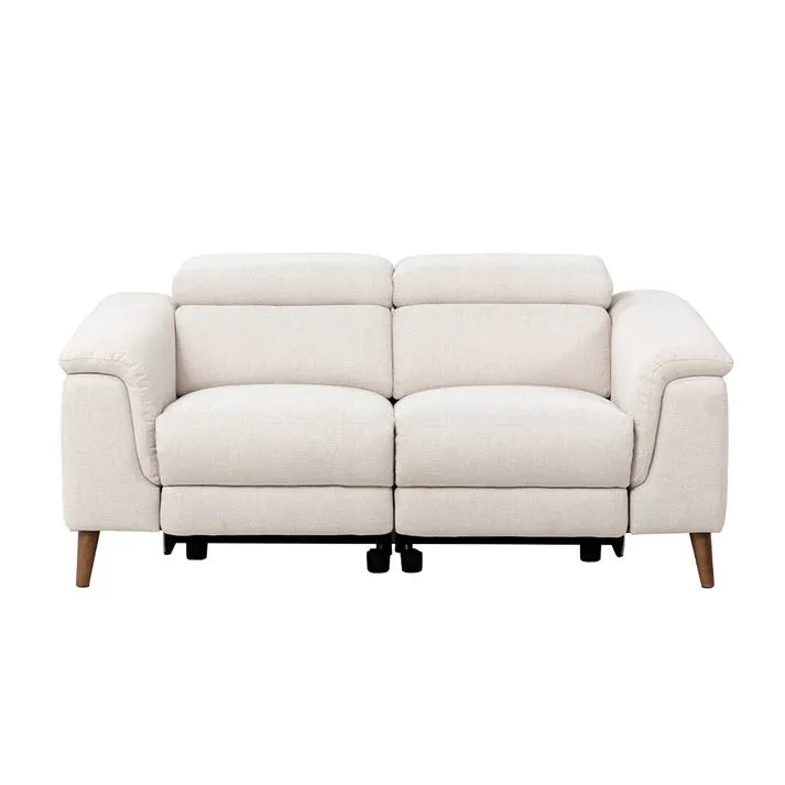 Dylan Orson Almond with 2 Electric Recliner Sofa - 2 Seater