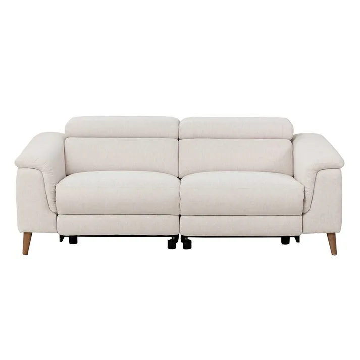 Dylan Orson Almond with 2 Electric Recliner Sofa - 3 Seater