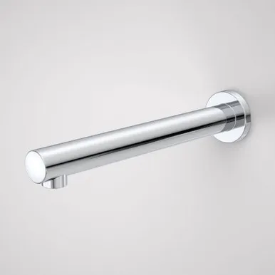 Pin Bath Outlet 215mm Irwell Spout | Made From Brass In Chrome Finish By Caroma