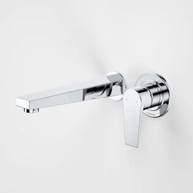 Vivas Wall Basin/Bath Mixer Round Back Plate With Spout 5Star | Made From Brass In Chrome Finish By Caroma