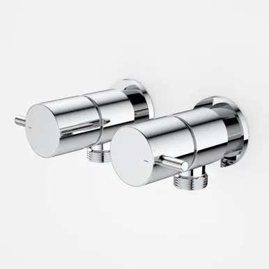 Luna Lever Washing Machine Tap Set (Pair) | Made From Brass In Chrome Finish By Caroma