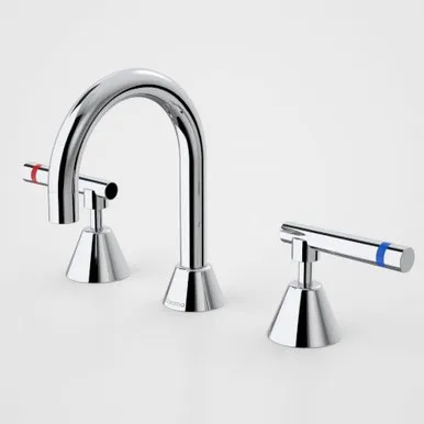Elegance Lever Care Basin Set Warm/Cold 5Star | Made From Brass In Chrome Finish By Caroma
