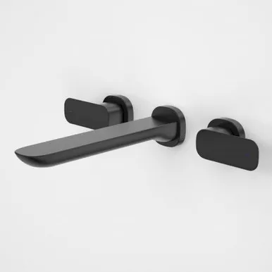 Contura Wall Basin/Bath Set Quarter Turn 5Star | Made From Brass In Black By Caroma