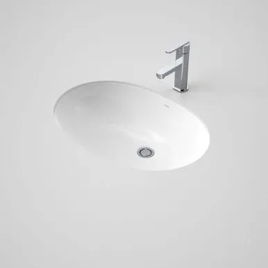 Caravelle Under Counter Basin 600 Under Counter With Bracket Nth | Made From Vitreous China In White By Caroma