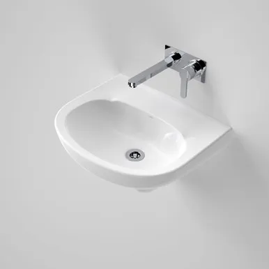 Integra Wall Basin - 0 Tap Hole | Made From Vitreous China In White By Caroma