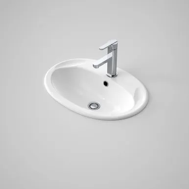 Centro Vanity Basin 1 Tap Hole | Made From Vitreous China In White By Caroma