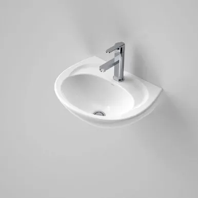 Concorde Wall Basin With Bracket 1 Tap Hole | Made From Vitreous China In White By Caroma