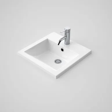 Liano Vanity Basin 415mm X 415mm 1 Tap Hole | Made From Ceramic In White By Caroma
