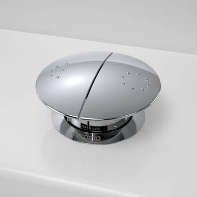 Round Care Metal Button Chrome In Chrome Finish By Caroma