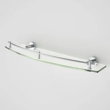 Cosmo Glass Shelf Single | Made From Metal/Glass In Chrome Finish By Caroma