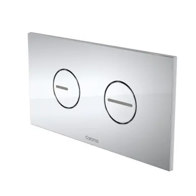 Invisi Series Ii® Round Dual Flush Plate & Buttons Chrome | Made From Plastic In Chrome Finish By Caroma