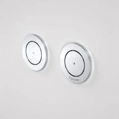 Invisi Series Ii® Round Dual Flush Remote Buttons Chrome | Made From Plastic In Chrome Finish By Caroma