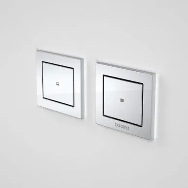 Invisi Series Ii® Rectangle Dual Flush Remote Buttons | Made From Plastic In Chrome Finish By Caroma