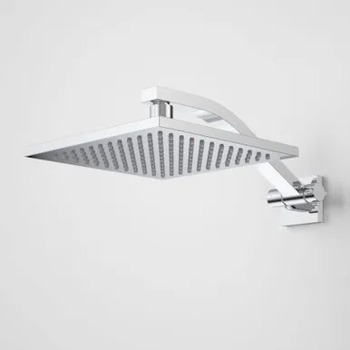 Quatro Adjustable Shower Arm & Rose 3Star | Made From Plastic In Chrome Finish By Caroma