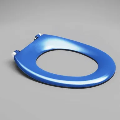 Caravelle Care Single Flap Toilet | Made From Stainless Steel In Blue/Sorrento Blue By Caroma