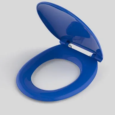 Caravelle Care Double Flap Toilet | Made From Stainless Steel In Blue/Sorrento Blue By Caroma