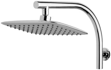Rush Shower 200mm X 250mm Rose On High-Rise Shower Arm 3Star | Made From Brass In Chrome Finish By Phoenix