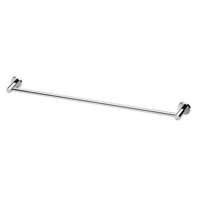 Radii Towel Rail Single 800mm Round Plate Chrome In Chrome Finish By Phoenix