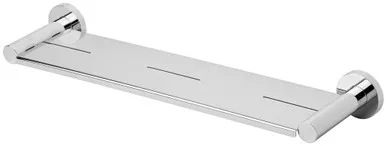 Radii Metal Shower Shelf With Round Plate Chrome In Chrome Finish By Phoenix